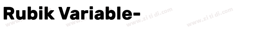 Rubik Variable字体转换